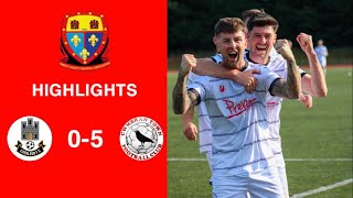 Caerleon 05 Cwmbrân Town  Gwent FA Senior cup  Quarter final highlights [upl. by Nyrek11]