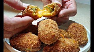 JALAPENO POPPERS  How to make Jalapeno Cheddar Poppers [upl. by Hendren429]