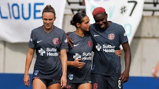 Asisat Oshoala SCORES winning goal Bay vs Racing Louisville [upl. by Atiuqan]