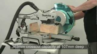 Makita How it Works DXT Mitre Saws LS1216L [upl. by Ozzie]