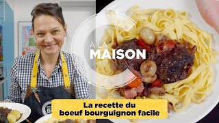 Recette boeuf bourguignon facile [upl. by Rohpotsirhc]