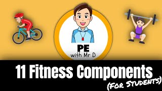 Learn the 11 Fitness Components PE Buddy [upl. by Edia]