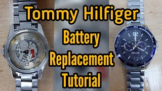 How To Change or Replace Tommy Hilfiger Watch Battery  Watch Repair Channel [upl. by Bork]