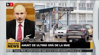 ANUNÈš DE ULTIMÄ‚ ORÄ‚ DE LA MAE VOTURILE DIN DIASPORA AJUNG PE 3 DECEMBRIEÈ˜tiri B1TV30 nov 2024 [upl. by Marin507]