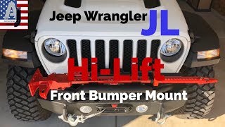 Jeep Wrangler JL Front Bumper HiLift Mount [upl. by Marney]