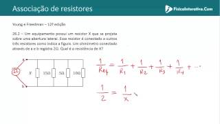 Associação de resistores em paralelo  Exercício resolvido Q262 [upl. by Fasano]