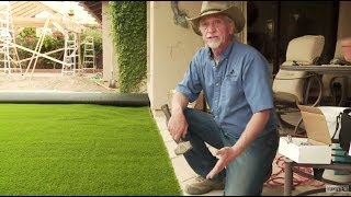 DIY  How to Install Artificial Grass on Dirt [upl. by Gilead326]