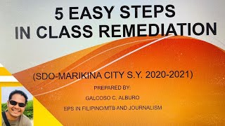 5 EASY STEPS IN CLASS REMEDIATION  GPeer’s Channel [upl. by Atnahs]