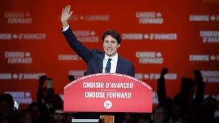 Justin Trudeaus full victory speech [upl. by Atnauq385]