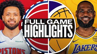 PISTONS at LAKERS  FULL GAME HIGHLIGHTS  December 23 2024 [upl. by Gervase189]