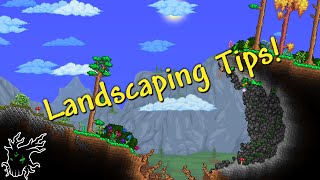 Simple Landscaping Tips Forest  Build Tips  Terraria 14 [upl. by Ayenet13]