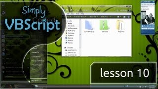 VBScript Basics Part 10  Script Directory [upl. by Namlaz]