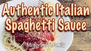 How to make authentic Italian spaghetti sauce gravy from scratch [upl. by Fiester]