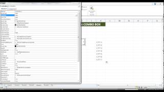 MS Excel ActiveX How to create combobox dropdown list [upl. by Odlamur509]