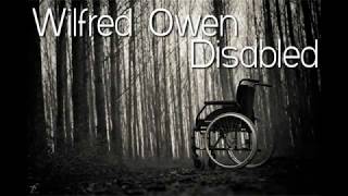 Wilfred Owen  Disabled poetry reading [upl. by Lleddaw]