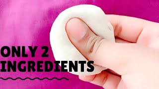 Easy Air Dry Clay recipe with only 2 ingredients [upl. by Enoryt]