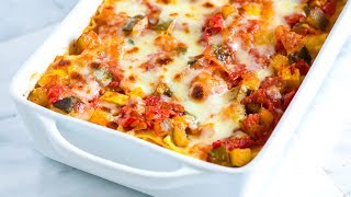 Easy Vegetable Lasagna Recipe  How to Make Fresh Vegetable Lasagna [upl. by Landry]