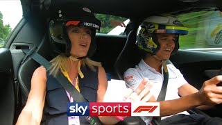 Lando Norris takes Sky Sports F1 presenter on Monza hot lap 🔥 [upl. by Yenatirb]