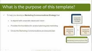 Marketing Communications Plan Template [upl. by Akirea566]