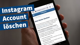 Instagram Account löschen – Anleitung Tutorial [upl. by Galven]