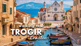 TROGIR 🇭🇷 CROATIA 🇭🇷 WALKING TOUR 4K [upl. by Anyzratak]