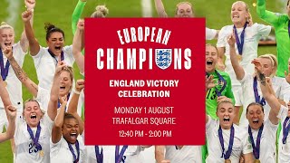 England Champions Party  Trafalgar Square  Lionesses [upl. by Tore]