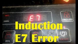 E7 Error in Induction cooker  How to repair E7 Error in induction cooktop E7 problem in induction [upl. by Sneed959]