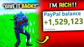 i STOLE His YouTube Money  Fortnite [upl. by Mosora]