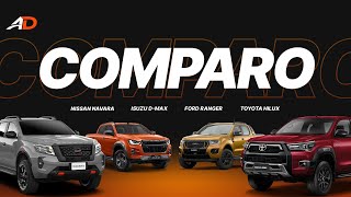 Nissan Navara vs Isuzu DMAX vs Ford Ranger vs Toyota Hilux  Pickup Truck Comparo [upl. by Moazami]