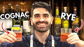 HOW TO MAKE A CLASSIC SAZERAC  Cognac vs Rye [upl. by Gebler]