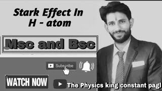 Stark effect in hydrogen atom  quantum mechanics [upl. by Daisie853]