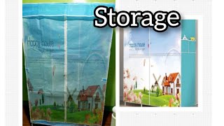 How to Assemble Storage Wardrobe  YarnClothes Storage  Portable wardrobe [upl. by Hajin]