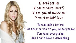 Shakira  Loca Spanish Version ft El Cata Lyrics English and Spanish  Translation amp Meaning [upl. by Iahs]