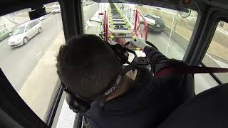 Tiller Drivers View of Firetruck Response [upl. by Aviv]