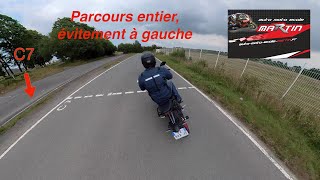 Plateau moto 2025 Parcours entier evitement à gauche [upl. by Costin553]