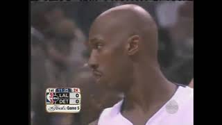 2004 NBA Finals  Game 5  Lakers at Pistons [upl. by Ybanrab]