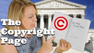 Self Publishing Basics for the Copyright Page [upl. by Edniya517]