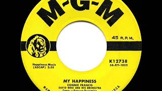 1959 HITS ARCHIVE My Happiness  Connie Francis a 2 record [upl. by Ahseret]