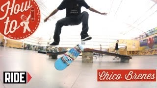 HowTo Skateboarding Nollie Varial Heelflip with Chico Brenes [upl. by Malda]