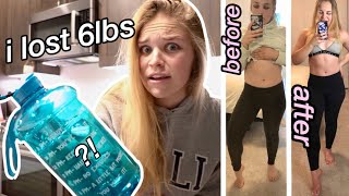 I drank a GALLON of WATER EVERY DAY for a WEEK  weight loss  before amp after results [upl. by Itch]