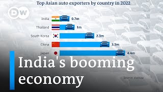 Indias auto industry races ahead despite challenges  DW News [upl. by Mahgirb]