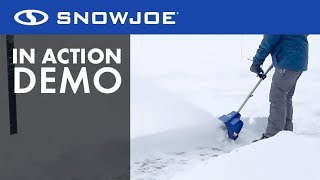 24VSS11XR  Snow Joe 24Volt 11Inch Cordless Snow Shovel  Live Demo [upl. by Htrow256]