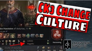 Crusader Kings 3 How to Change Culture  CK3 Culture Guide [upl. by Blandina]