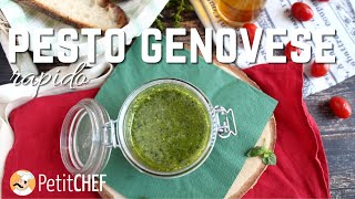 Pesto alla genovese rapido  ricetta PetitChef [upl. by Enyalaj]