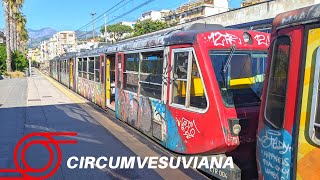 CIRCUMVESUVIANA TRAIN From Sorrento to Naples [upl. by Nylissej]