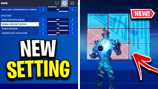 How To Disable PreEdits In Fortnite NEW quotDisable Pre Editsquot Option [upl. by Gypsy]