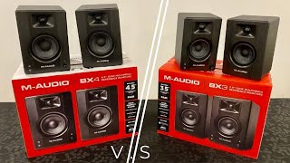 MAudio BX3 and BX4 Multimedia Reference Monitor Speakers Review [upl. by Avilo386]