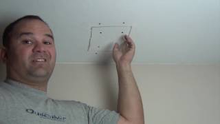 Easy drywall ceiling patch [upl. by Eserrehs]