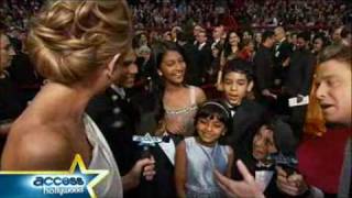 quotSlumdog Millionairequot Kids Talk At The Oscars [upl. by Lesak919]