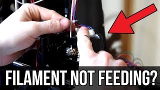 3D Printer Filament not Feeding FIXED [upl. by Gazzo]